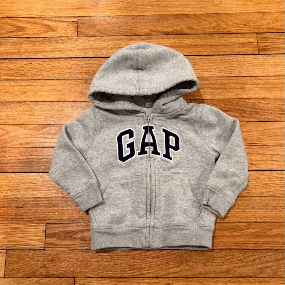 Gray GAP Kids Zip up Hoodie